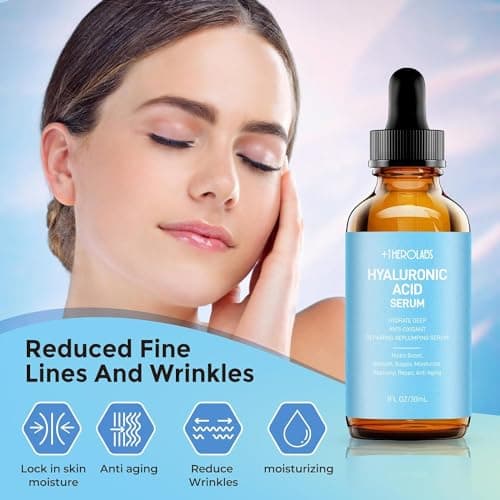 +1Herolabs Face Serum Set – Retinol Serum & Hyaluronic Acid for Face – Anti Aging Skin Care Set for Women – Firm, Wrinkle Smoothing - Thumbnail 3