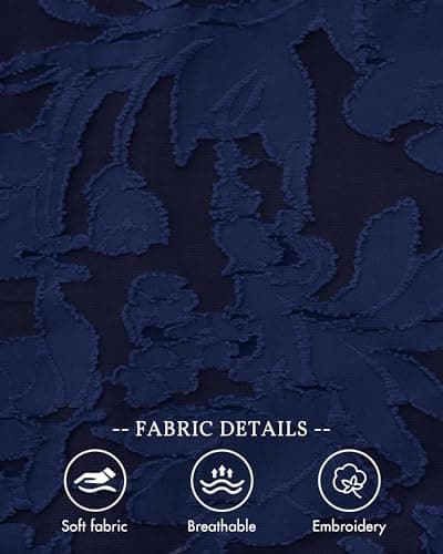 BTFBM Casual Long Sleeve Shirts Spring 2026 Going Out Tops for Women Trendy Floral Work Blouses Bodycon Tunics(Navy Blue,XX-Large) - Thumbnail 5