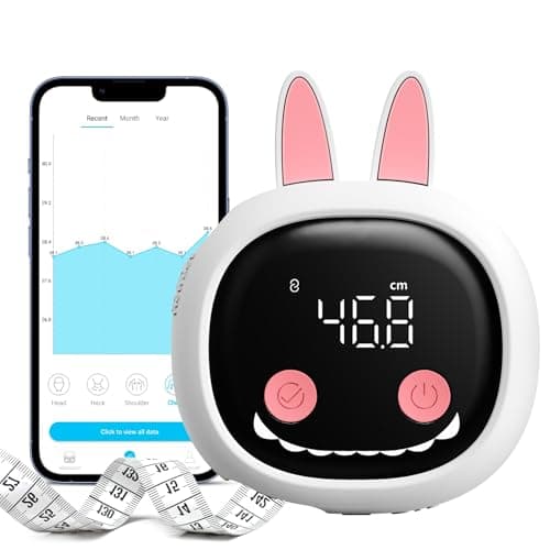 Tychesy Smart Body Tape Measure with Cute Rabbit Silicone Case, Bluetooth Body Measuring Tape for Weight Loss & Muscle Gain, Digital Waist Measure Syncs with App - Image 1