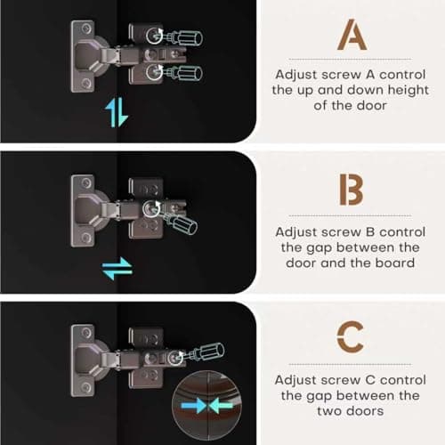 LVSOMT 63" High-Gloss Sideboard Buffet Cabinet with Storage, Large Coffee bar Cabinet with RGB Lights and Power Outlet, Modern Console with 4 Doors for Kitchen and Living Room, Black - Thumbnail 6