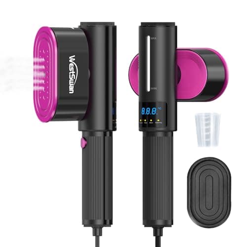 Portable Travel Steamer for Clothes, Fast Wrinkle Remover Garment Steamer for Home & Travel, 2-in-1 Iron & Steam with 90°Rotatable Head, Handheld Iron Steamer with 100ml Water Tank - Image 1