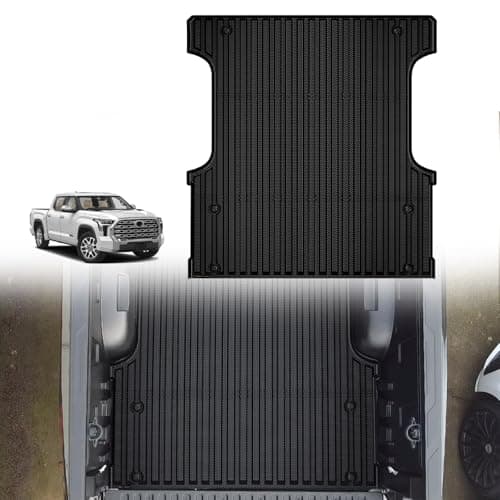 TripleAliners Truck Mat Compatible with 2022-2026 Toyota Tundra CrewMax 5.5FT Accessories, Truck Bed Mat Heavy Duty Custom Fit All Weather Protection TPE Pickup Liner