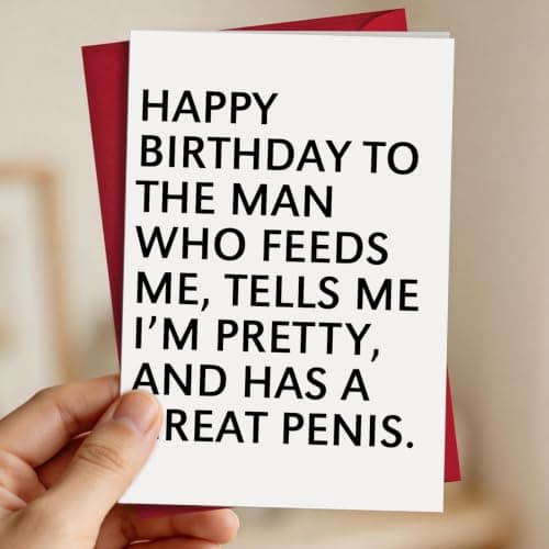 Happy Birthday Cards for Men Husband Boyfriend, Funny Boyfriend Birthday Gifts for Men Him, Naughty Greeting Cards Unique Couples Gifts for Husband Who Have Everything, Mens Gift Ideas - Thumbnail 5