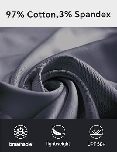 MOURCE Cotton Joggers for Men Slim Fit - Elastic Waist Drawstring Casual Pants for Men with 4 Pockets, Grey - Thumbnail 5