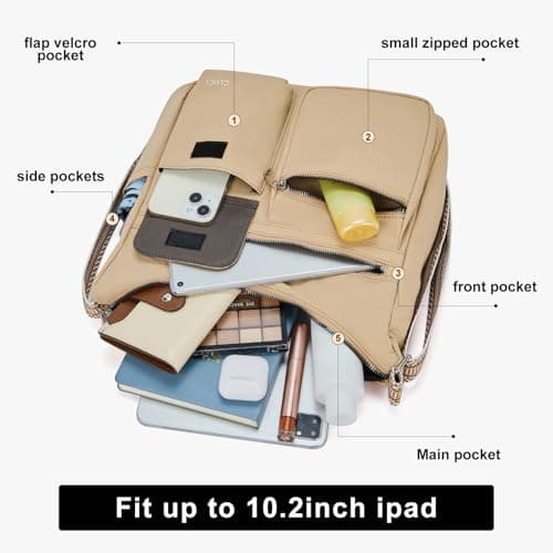 CLUCI Travel Purses for Women, Waterproof Nylon Crossbody Bags for Woman Trendy, Anti Theft Shoulder Handbags for Ladies - Thumbnail 5