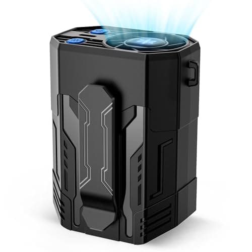 Portable Fan 4000mAh Rechargeable, 4 Speeds 13000RPM Strong Airflow, Personal Waist Fan with Max 24H Working Time, Wearable Neck Fan, Hands-Free Clip Belt fan for Camping, Outdoor, Jobsite, Traveling - Image 1