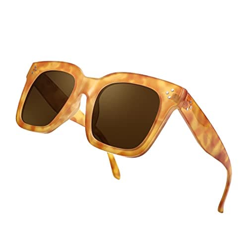 FEISEDY Vintage Oversized Square Sunglasses Womens Trendy Luxury Big Sun Glasses UV400 Protection Gradient Shades B2486 - Image 1