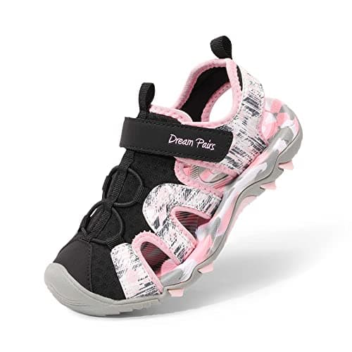 DREAM PAIRS Boys Girls Summer Outdoor Athletic Sport Sandals for Toddler/Little/Big Kid,Size 10 Toddler,Pink/Black,SDAS2305K - Image 1