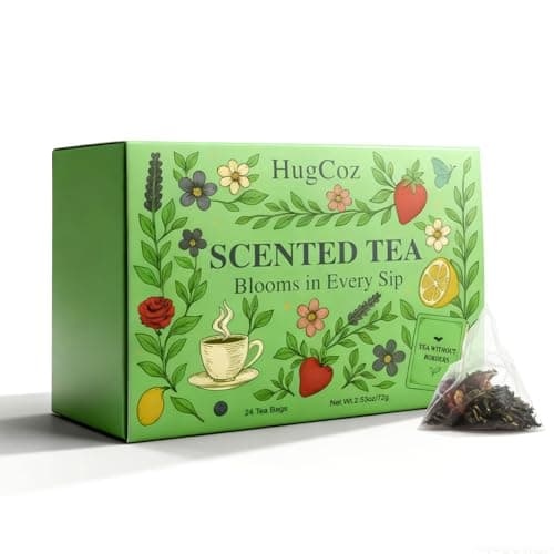 HugCoz Tea Gift Set | 24 Assorted Tea Bags | Christmas Day & Corporate Gifting Option | 12 Exotic Herbal Blends with Premium Whole Leaf in Eco-Friendly Pyramid Bags - Image 1