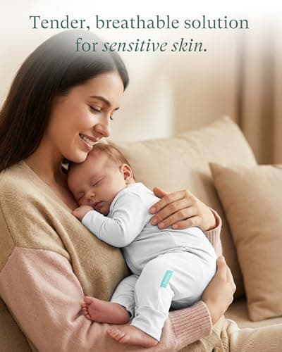 PurComfy Baby Long Sleeve Romper Jumpsuit, Premium Soft Bamboo Rayon One Piece Pajamas Boy Girl 2-Way Zipper Coverall Sleeper 6-12 Month - Thumbnail 4