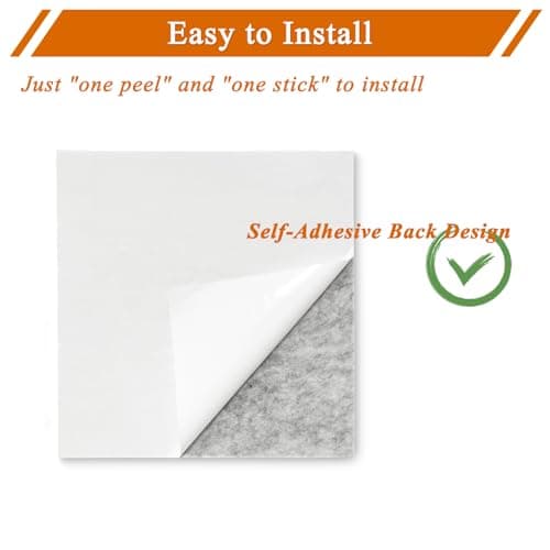 HULAVO Square Felt Cork Bulletin Board Tiles, Self Adhesive DIY Felt Pin Board for Wall 30" x 20" with 35 Pushpins for Office School Home Wall Decor Stickers Memos Photos Display (Black) - Thumbnail 6