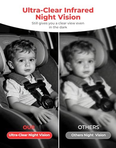 Luckview BM2A Baby Car Camera, Night Vision & 5.2" 1080P Display for Rear-Facing Car Seats, Easy No-Damage Install, Patented Anti-Shake Mount – Ideal for Parents and Pet Owners - Thumbnail 4