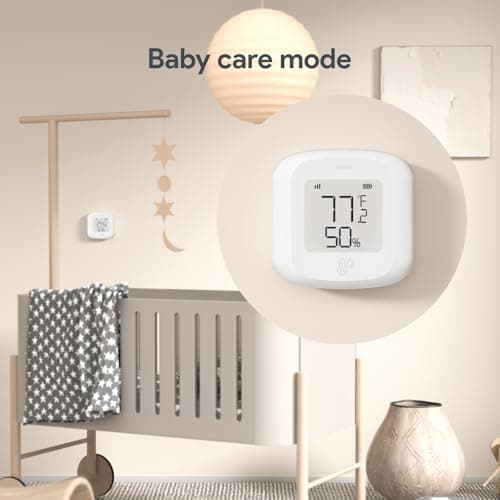 ORYZIC Temperature & Humidity Sensor (Wi‑Fi 2.4GHz) – Indoor Thermometer Hygrometer with App History, Battery Powered - Thumbnail 6