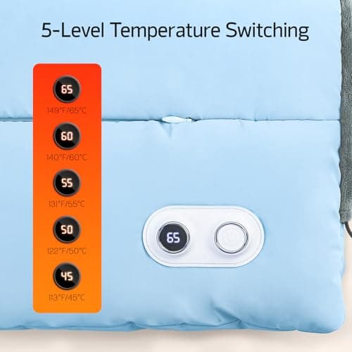 HAPAW Hand Warmers Rechargeable with 10000mAh Battery, Portable Graphene Heated Electric Hand Warmer Pouch, 5 Level Adjustable Temperature for Women, Men, Kids, Hunting, Camping & Xmas Gifts - Thumbnail 3