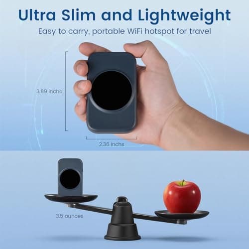 Statelinker S2 Portable WiFi Hotspot,10GB Free USA Data for 30 Days,No Sim Card Needed,4g LTE Mobile Internet Travel Router for USA,8 Device Connected,High Speed Pocket Hot Spot MiFi Devices - Thumbnail 5