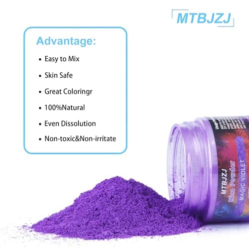 MTBJZJ Mica Powder for Resin, 25 Colors - 20g/Bottle of Epoxy Resin Color Pigment,for Candle Dye, Lip Gloss Pigment, Soap Making, Slime Colorant, Paint, Bath Bombs,Nail Polish and Eye Shadow - Thumbnail 3