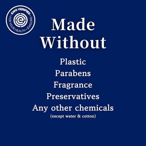 blissmile 100% Water & Cotton Wet Wipes Travel Size - Individually Wrapped - Fragrance & Preservative-Free for Baby, Women & Sensitive Skin - Gentle Hand, Face, Body & Feminine Care - 110 Count - Thumbnail 2