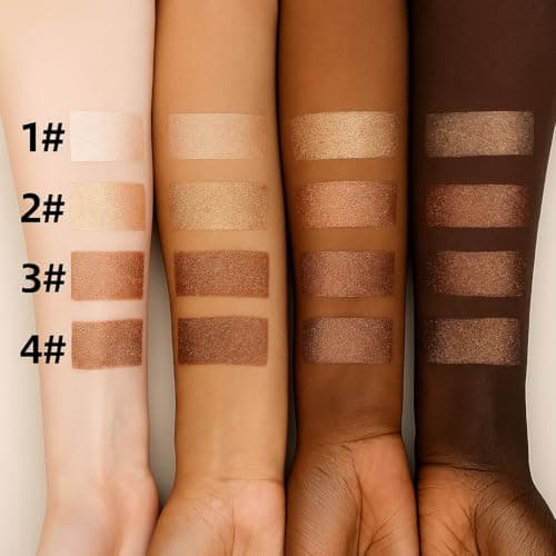 Glow Bronzing Drops – Lightweight Liquid Luminizer Bronzer for Face & Body, Dewy Highlighter Serum for Sun-Kissed Radiance, Moisturizing Illuminator Shimmer Makeup 1.6 Fl Oz (04#/ Rich Bronze Glow) - Thumbnail 3