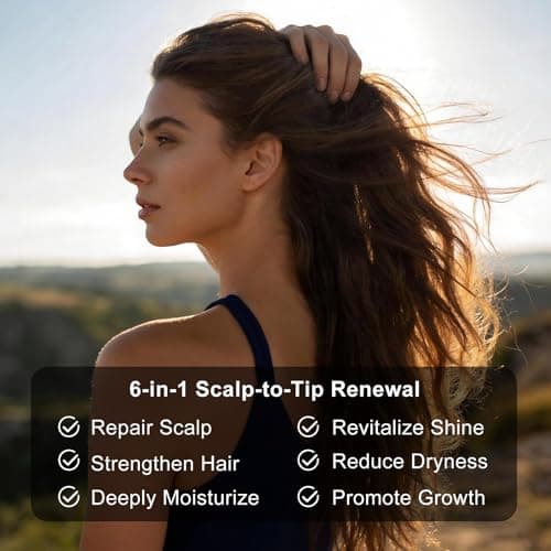 Hair Growth Serum, Rosemary Oil for Hair Growth, Thinning Hair & Hair Density Serum with Flow Controlled Massage Applicator, Peptides, Niacinamide, Caffeine, Scalp Serum for Reduced Hair Fall 60 ML - Thumbnail 2