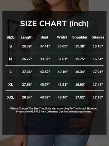 ATHMILE Business Casual Tops for Women Casual 3/4 Sleeve T-Shirts Crewneck Cute Tunic Summer Basic Tees Fall Blouses Loose Fit Pullover Grey Green - Thumbnail 6