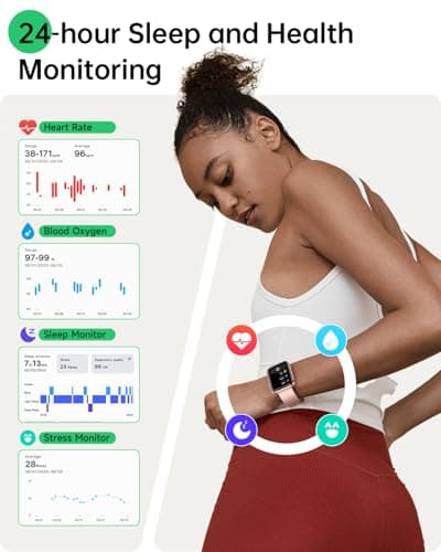 Smart Watches for Women (Answer/Make Call), Alexa Built-in,1.83" Display, 10-Day Battery, Heart Rate/Sleep/SpO2 Monitor, Long Battery Life, 3ATM Waterproof 120+ Sport, Compatible with iOS & Android - Thumbnail 3