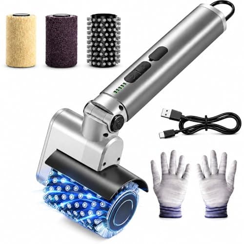 Upgraded Cordless Electric Grill Brush, Electric Grill Cleaner for Outdoor Grill & Electric BBQ Grill Brush with Powerful Motor, Rechargeable, Adjustable Angle – Perfect for Removing Burnt-On Grease