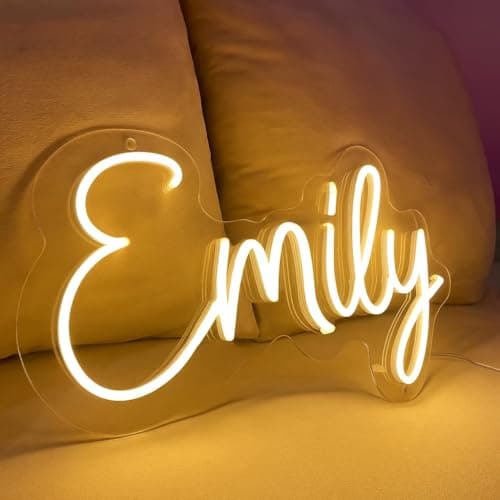 BCCPNL Custom Neon Sign for Room Decoration and Wedding Day;Neon Sign Customizable for Name, Wedding,birthday,party,bar,Valentine's Day. Gift for my girlfriend. - Image 1