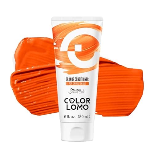 COLORLOMO Semi Permanent Hair Color - 6 oz Color Depositing Conditioner with Shea Butter & Almond Oil- Color Conditioner Depositing Hair Mask - Vegan, Paraben, Ammonia & Sulfate Free -Orange - Image 1