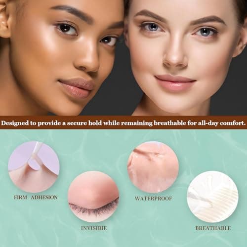 720pcs Invisible Double Eyelid Tape — Eyelid Lift for Sagging or Hooded Eyelids, Uneven Lids, and Single Eyelids, Mother's Day Gift - Thumbnail 6