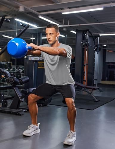 PINSPARK Moisture Wicking Shirts for Men Lightweight Quick Dry Athletic T-Shirts Running Gym Workout Short Sleeve Tee Shirts XL - Thumbnail 2