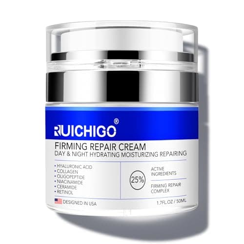 Neck Firming Cream | Face Moisturizer for Women - Anti Aging Formula for Tightening and Firming with Retinol,Collagen,Hyaluronic Acid | Day & Night Moisturizer Suited for Most Skin Types,1.7 OZ - Image 1