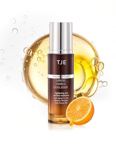 TJE Vitamin C Serum for Face, Serum for Wrinkles,Firming & Dry Skin, Dark Spot Corrector on Face, Brightening Serum & Pore Minimizer For Face, Post Acne Skin Barrier Repair - 1 Fl Oz - Image 1
