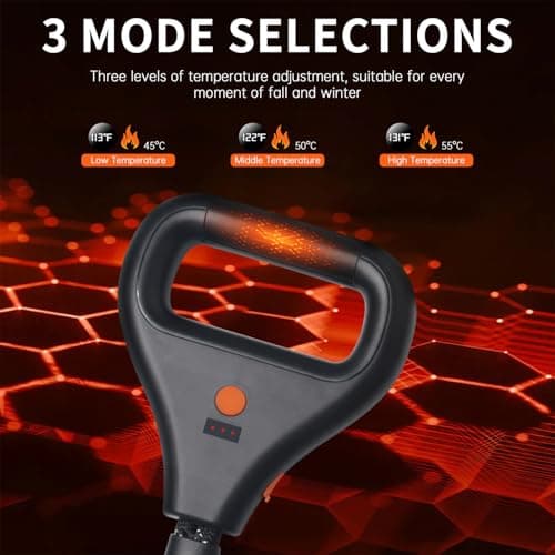 Rrechargeable Heated Dog Leash, Highly Reflective Threads Leash Rope with Rechargeable Hand Warmer for Medium Large Dogs, 1/2 inch - M - Thumbnail 2