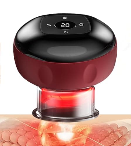 Ctpceept Smart Breathing Cupping Massager, 5-in-1 Electric Cupping Device with Intelligent Pressure Control, Red Light & Heat for Muscle Pain Relief - Portable Kit for Home Gym 1 Pack - Image 1