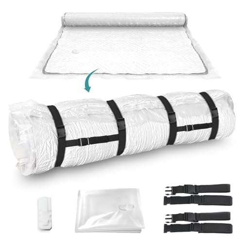 Vacuum Storage Bag for Mattress – Twin/Twin-XL Vacuum Seal Mattress Bag with 4 Straps for Memory Foam and Latex, Easy Moving, Shipping and Storage - Image 1