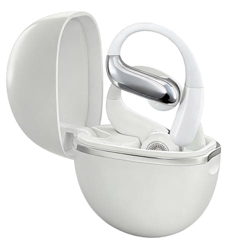 Molufeibe Open Ear Earbuds Wireless Bluetooth - Ear Buds with Hooks, ENC Noise Cancelling Headphones for Sports, 60Hrs Playback Clear Call, IPX5 Waterproof Earphones for Sport Running Exercising - Image 1