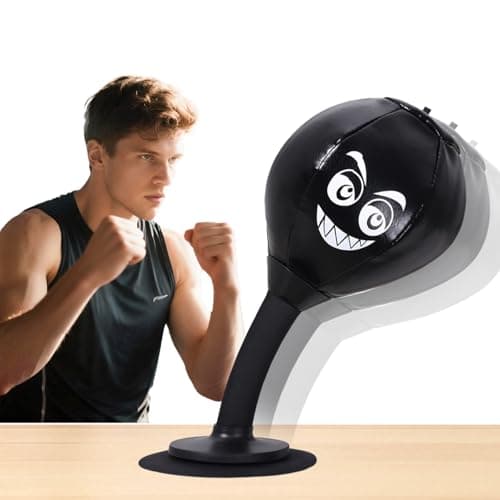 Peonyflow Stress Buster Desktop Punching Bag,Rage Bag, Fun Pounching,Speed Bag,for Office Table, Heavy Duty Stress Relief Ball, Desk Boxing Punch Ball, Funny Gift for Coworkers and Friends - Image 1