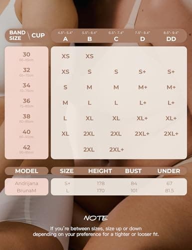 Lehoba Seamless Bras for Women, Wireless Supportive Bra Comfortable No Underwire Full Coverage Push Up Bra Chocolate - Thumbnail 6
