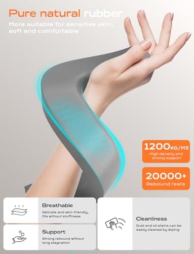 LOXP Acrylic Laptop Stand for Desk, Laptop Stand with Wrist Support, Ergonomic Detachable Laptop Riser, Acrylic Protable, Computer Stand for MacBook Air Pro, HP, Dell, XPS, HP (10-17") Laptops - Thumbnail 3