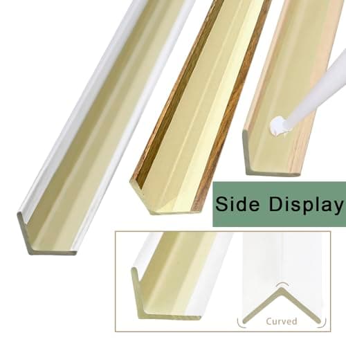 9Pcs 48" Wall Corner Protector,Pre-Cut Wall Corner Protector Guard Protection,Wood Grain Corner Trim for Door,Window Frames,Wooden Wall Edges(9Pcs-White) - Thumbnail 4