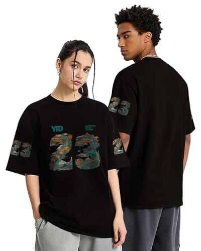 YTD Graphic T-Shirts for Men Women Short Sleeve 23 Print Summer Top Tee - Thumbnail 3