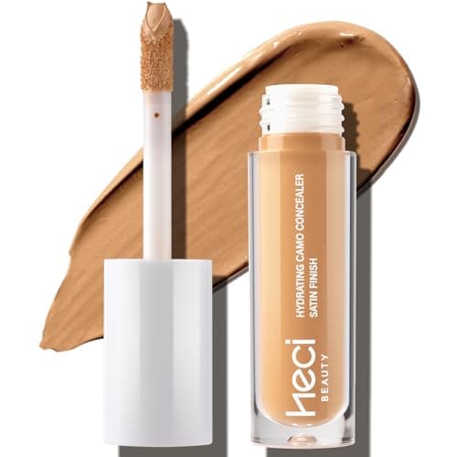 HECI BEAUTY Liquid Concealer Makeup, Oil-Control and Transfer-Resistant, Natural Matte Creamy Concealer Specifically for Oily Skin - Medium to Full Coverage Concealer for Face, 08 Deep, 0.22 Fl Oz - Image 1