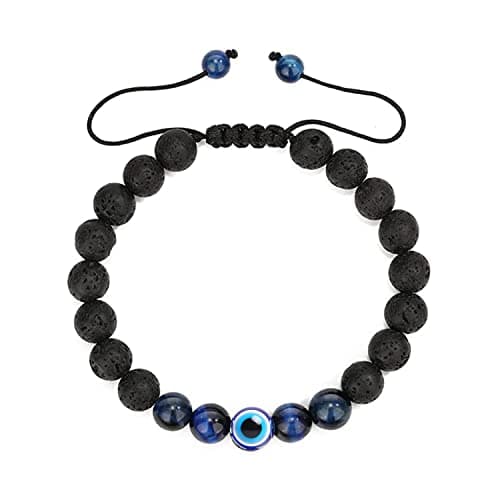 Evil Eye Bracelets for Men Women,Tigers Eye Bracelets for Men,Easter Basket Stuffers,St Patricks Accessories,Graduation Gifts for Her/Him - Thumbnail 4