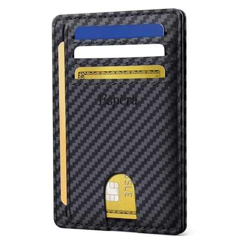 Espera Slim Minimalist Front Pocket Wallet for Men, RFID Blocking Credit Card Holder, Thin Travel ID Card Case, Gifts for Men - Image 1