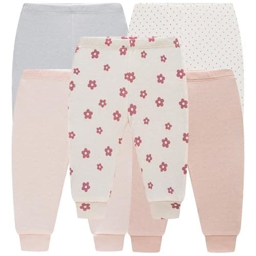 MEYSAHO Baby Newborn Layette 10-Piece Set Cotton Bodysuits Long Sleeve Pants Sets Baby Boys Girls Toddler Unisex Baby Gift Sets Flowers for 3 6 Months - Thumbnail 4