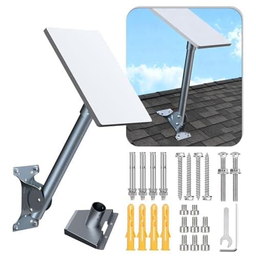 Irosiy Starlink Bracket Mount - Universal Aluminum Bracket for Starlink Standard & High Performance - Durable & Weatherproof Wall/Roof Mounting Kit - Image 1