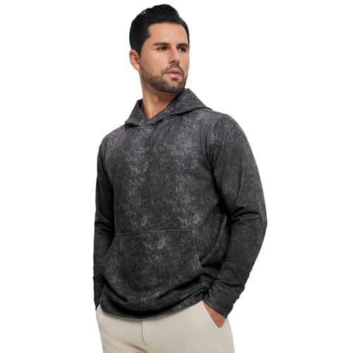 M MAELREG Mens Sweatshirts Hoodies Outdoor Hiking Workout Performance Hooded Sport Casual Fall Golf Hoodies for Men - Thumbnail 2