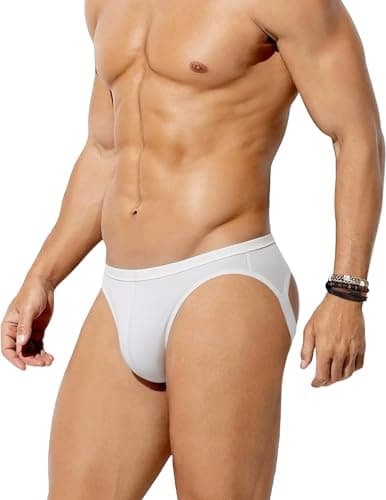 Avidlove Jock Straps for Men Sexy Thong Underwear Mesh Male Lingerie Breathable Athletic Supporter White X-Large - Image 1
