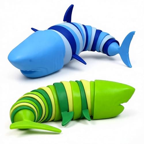 TIANTAIYUE Fidget Slug Toys, Sensory Slug Fidget Toy for Kids and Adults, 2Pcs Rainbow Worm Stress Relief Toy, Child-Friendly, Anti-Anxiety Autism Sensory Toy, Essential Travel Toys for Toddlers - Image 1