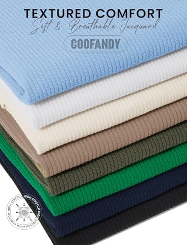 COOFANDY Mens Vintage Knitted Tank Top V Neck Sleeveless Shirt 3D Textured Jacquard Weave for Summer, White, Small - Thumbnail 5